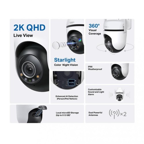 Розумна бездротова IP-Камера TP-LINK Tapo C520WS
