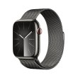 Смарт годинник Apple Watch S9 GPS+LTE 45mm Graphite Stainless Steel Case with Graphite Milanese Loop **