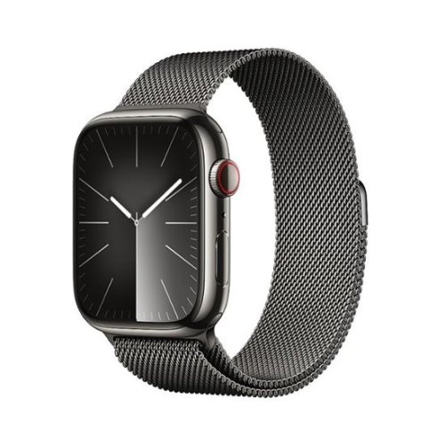 Смарт годинник Apple Watch S9 GPS+LTE 45mm Graphite Stainless Steel Case with Graphite Milanese Loop **