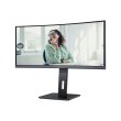 Монітор TFT 34 AOC CU34P3CV, WQHD,VA, 100Hz, вигнутий, HDMI, DP, USB-С, RJ-45, USB-hub, HAS, кол, чорний