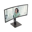 Монітор TFT 34 AOC CU34P3CV, WQHD,VA, 100Hz, вигнутий, HDMI, DP, USB-С, RJ-45, USB-hub, HAS, кол, чорний