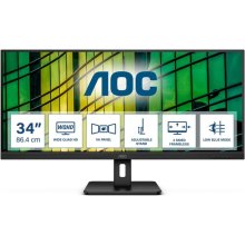 Монітор TFT 34 AOC U34E2M, WQHD, VA, 100Гц, 2х HDMI, DP, чорний