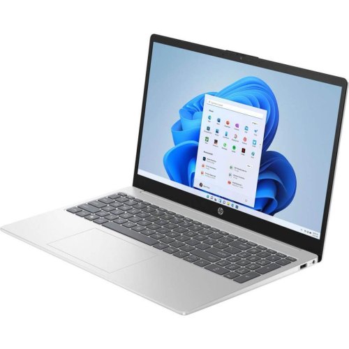 Ноутбук HP 15-fd0032ua 15.6 FHD IPS, 250n/i7-1355U (5.0)/16Gb/SSD512Gb/Intel Iris X/Підсв/DOS/Сріблястий (832U6EA)