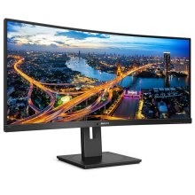 Монітор TFT 34 Philips 345B1C, VA, 3440x1440 WQHD, вигнутий, DP, HDMIx2, USB хаб, Pivot,  колонки, чорний