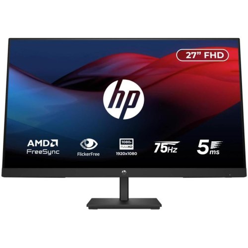 Монітор TFT 27 HP V27i G5, IPS, 75Hz, VGA, HDMI, DP, чорний