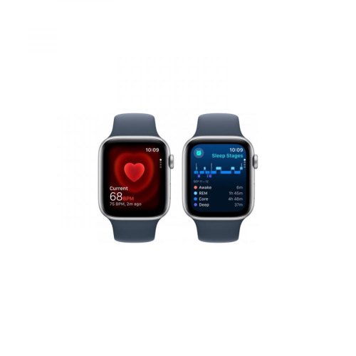 Смарт годинник Apple Watch SE 2 GPS 44mm Silver Aluminium with Storm Blue Sport Band S/M MREC3 **