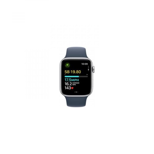 Смарт годинник Apple Watch SE 2 GPS 44mm Silver Aluminium with Storm Blue Sport Band S/M MREC3 **