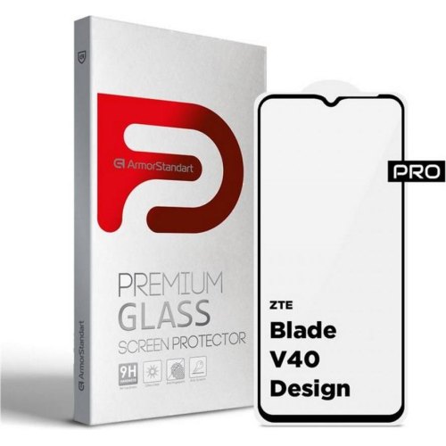 Захисне скло ArmorStandart Pro для ZTE Blade V40 Design Black (ARM68740)