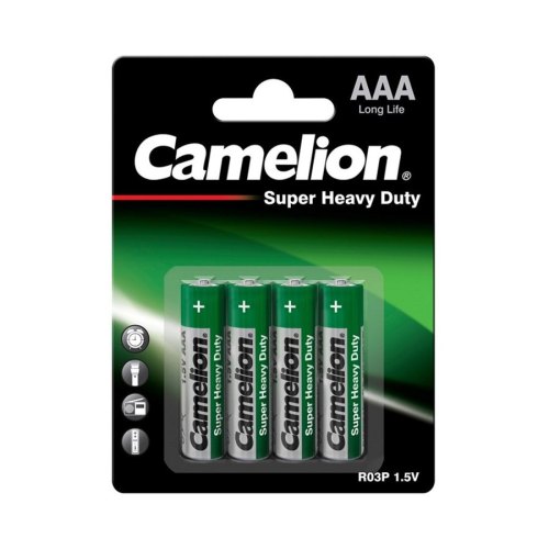 Батарейка CAMELION Super Heavy Duty Green AAA/R03 BP4 4шт (C-10000403)