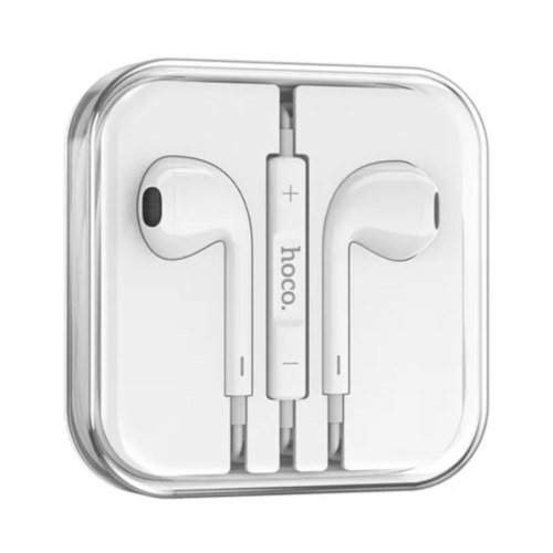 Гарнітура дротова HOCO M101 Crystal joy wire-controlled earphones with microphone White