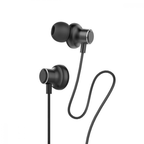 Гарнітура дротова HOCO M44 Magic sound wired earphones with microphone Black