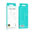 Гарнітура дротова BOROFONE BM82 Art music digital earphones with mic Type-C White
