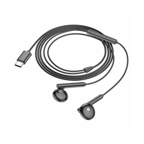 Гарнітура дротова BOROFONE BM82 Art music digital earphones with mic Type-C Black