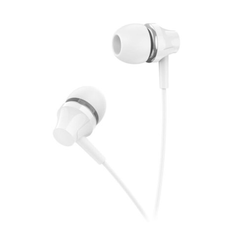 Гарнітура дротова BOROFONE BM74 Singer universal earphones with microphone White