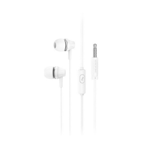 Гарнітура дротова BOROFONE BM74 Singer universal earphones with microphone White