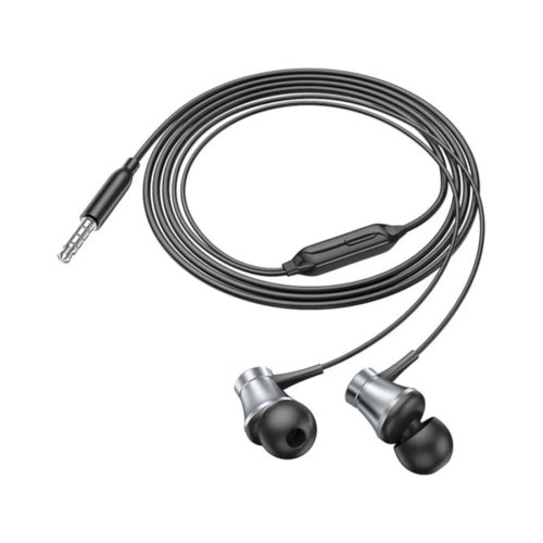 Гарнітура дротова BOROFONE BM73 Platinum universal earphones with microphone Metal Gray