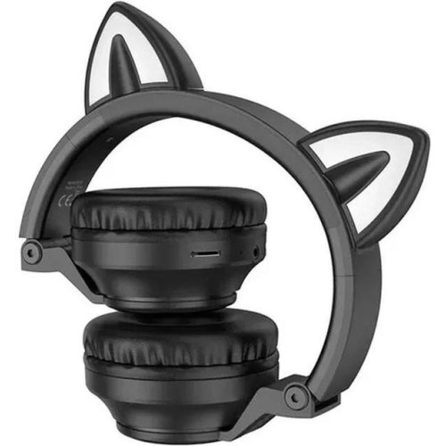 Навушники бездротові BOROFONE BO18 Cat ear BT headphones Black