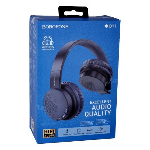 Навушники бездротові BOROFONE BO11 Maily BT headphones Blue