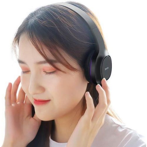 Навушники бездротові HOCO W24 Enlighten headphones with mic set Purple
