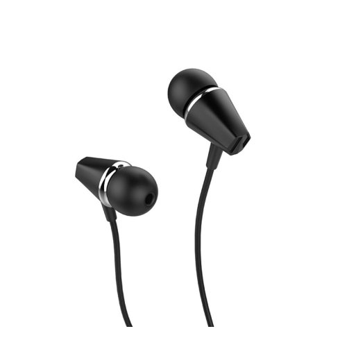 Гарнітура дротова HOCO M34 honor music universal earphones with microphone Black