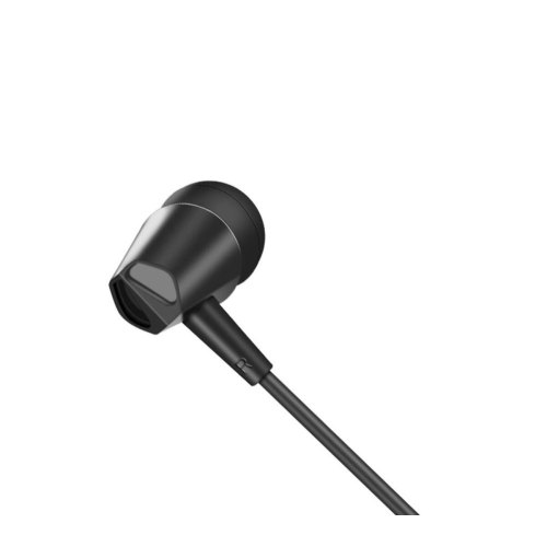 Гарнітура дротова HOCO M34 honor music universal earphones with microphone Black
