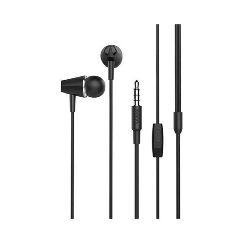 Гарнітура дротова HOCO M34 honor music universal earphones with microphone Black
