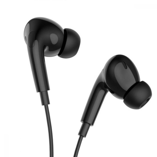 Гарнітура дротова BOROFONE BM80 Pro Elegant wire-controlled earphones with microphone Black