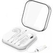 Гарнітура дротова HOCO M1 Max crystal earphones for iP with mic White