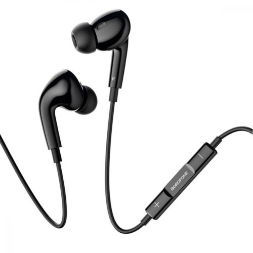 Гарнітура дротова BOROFONE BM80 Pro Elegant Type-C wire-controlled digital earphones with microphone Black