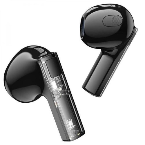 Навушники BOROFONE BW23 Crystal bean Transparent Edition true wireless BT headset Jazz Black