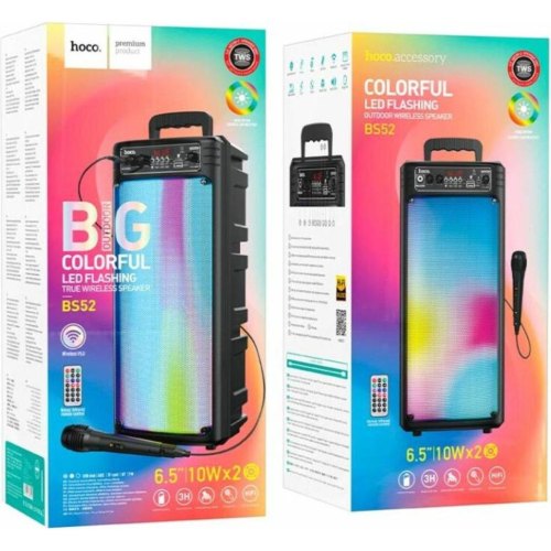 Портативна колонка HOCO BS52 Billowing outdoor BT speaker Black