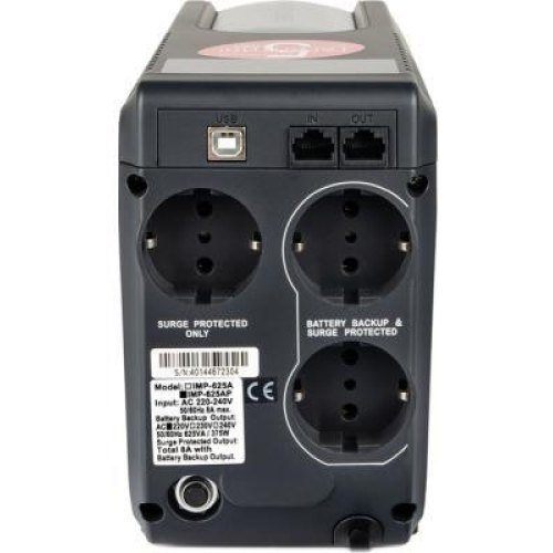 ПБЖ, Powercom, IMP-625AP Schuko Powercom  625VA/375W line-interactive USB (2+1)*Schuko