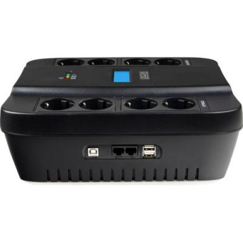 ПБЖ, Powercom, SPD-900U LCD Powercom  900VA/540W line-interactive (4+4)*Schuko, 2.4А 2*USB Charger