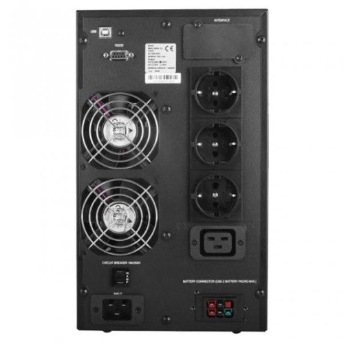 ПБЖ, Powercom MAC-3000, 3000 Вт, 3 х EURO (Schuko), LCD