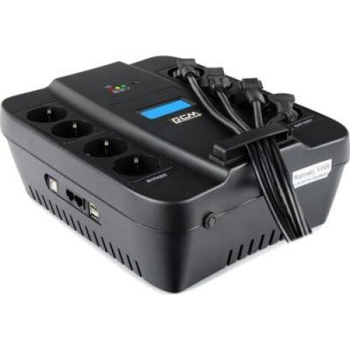ПБЖ, Powercom, SPD-550U LCD Powercom  550VA/330W line-interactive 4+4 SCHUKO, 2.4А 2*USB Charger