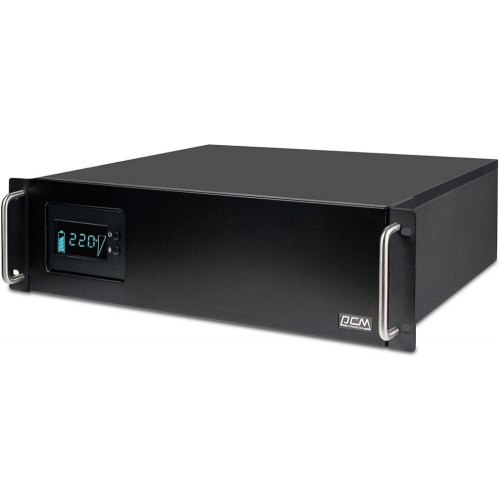 ПБЖ, Powercom, KIN-3000AP RM LCD 3U Powercom  3000 VA /2400W line-interactive 8 IEC