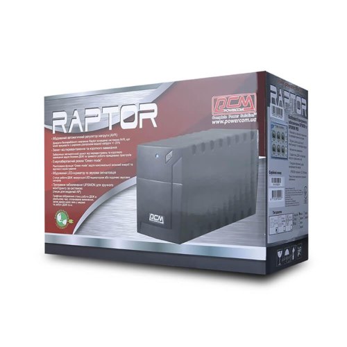 ПБЖ, Powercom, RPT-1000AP SCHUKO Powercom  1000VA/600W line-interactive USB 3*Schuko