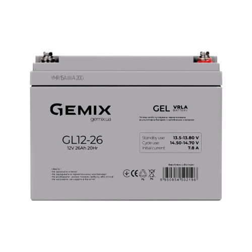 Батарея до ПБЖ Gemix GL12-26 gel