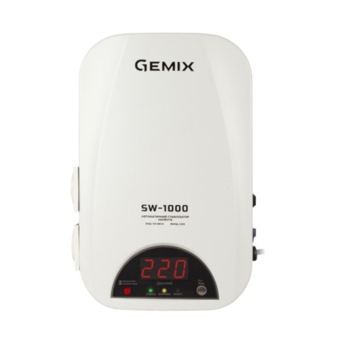 Стабілізатори напруги Gemix SW-1000 Gemix Стабілізатор напруги релейний цифровий, 700Вт