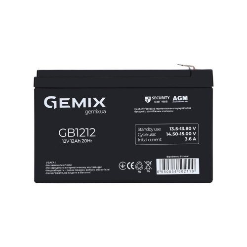 Батарея до ПБЖ Gemix GB1212  Акумуляторна батарея AGM