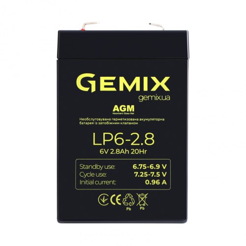 Батарея до ПБЖ AGM Gemix (LP6-2.8F1)