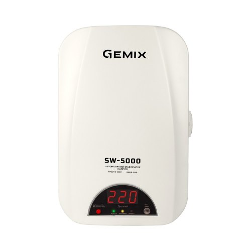 Стабілізатори напруги Gemix SW-5000 Gemix Стабілізатор напруги релейний цифровий, 3500Вт