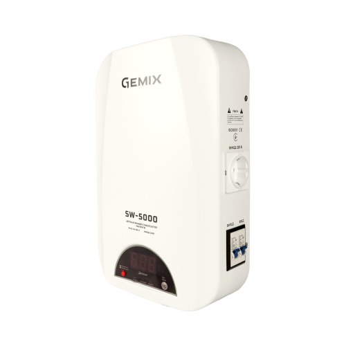 Стабілізатори напруги Gemix SW-5000 Gemix Стабілізатор напруги релейний цифровий, 3500Вт