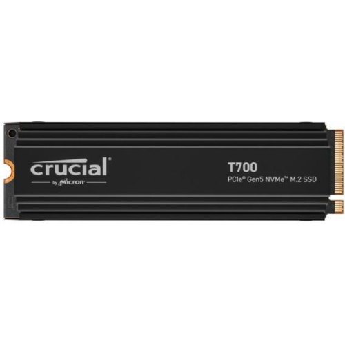 Накопичувач SSD диск Crucial T700 with Heatsink 1TB NVMe 2.0 M.2 2280 PCIe Gen5 x4 3D NAND TLC (CT1000T700SSD5)