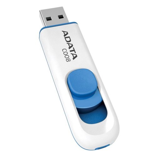 USB флеш A-DATA USB 2.0 C008 64Gb White/Blue