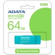 USB флеш A-DATA USB 3.2 UC310 Eco 64Gb Green