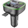 АЗП з FM-модулятором BOROFONE BC48 Broad QC3.0 car BT FM transmitter Black