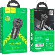 Автомобільний зарядний пристрій HOCO Z49 Level dual port car charger Black