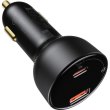 АЗП Baseus Superme Digital Display PPS Dual Quick Charger Car Charger Black