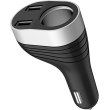 Автомобільний зарядний пристрій HOCO Z29 Regal digital display cigarette lighter car charger Black
